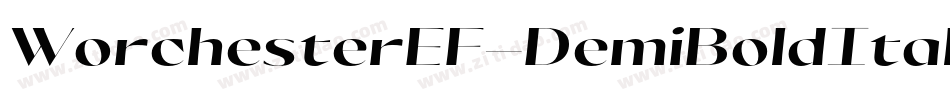 WorchesterEF-DemiBoldItalic字体转换