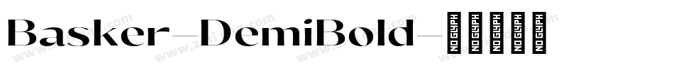 Basker-DemiBold字体转换
