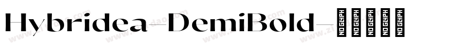 Hybridea-DemiBold字体转换