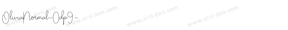 OliviaNormal-0dp9字体转换