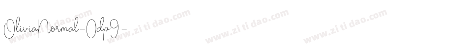 OliviaNormal-0dp9字体转换