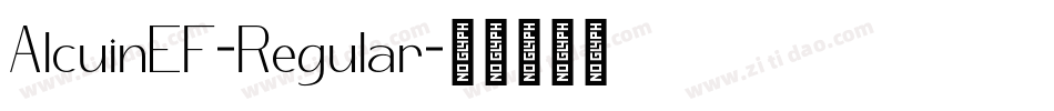 AlcuinEF-Regular字体转换