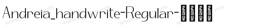Andreia_handwrite-Regular字体转换