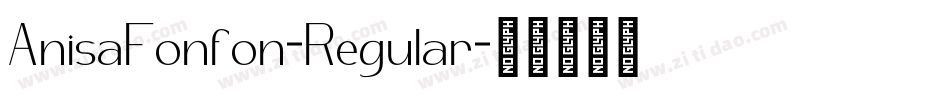 AnisaFonfon-Regular字体转换