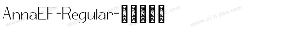 AnnaEF-Regular字体转换