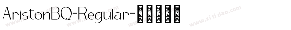AristonBQ-Regular字体转换
