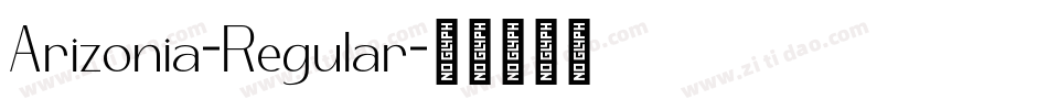 Arizonia-Regular字体转换 Arizonia-Regular字体转换