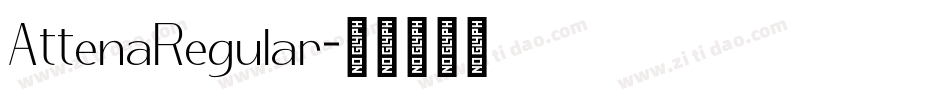 AttenaRegular字体转换