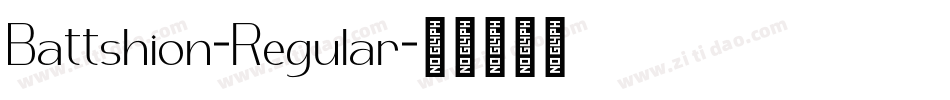 Battshion-Regular字体转换