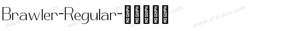 Brawler-Regular字体转换