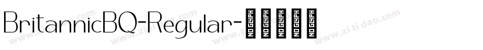 BritannicBQ-Regular字体转换
