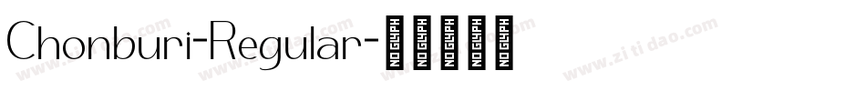 Chonburi-Regular字体转换