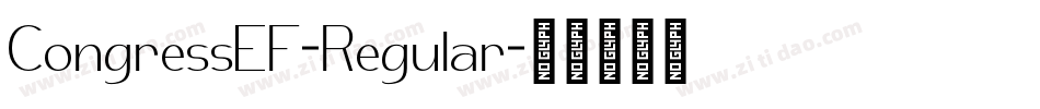CongressEF-Regular字体转换