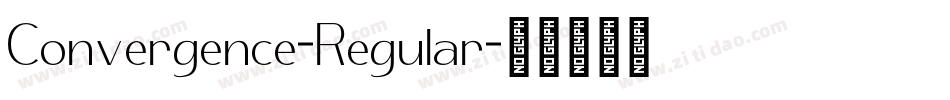 Convergence-Regular字体转换 Convergence-Regular字体转换