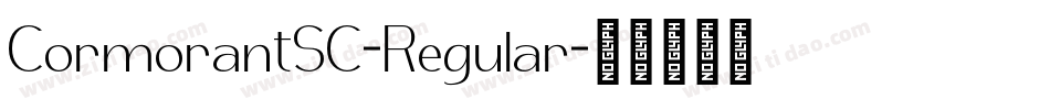 CormorantSC-Regular字体转换