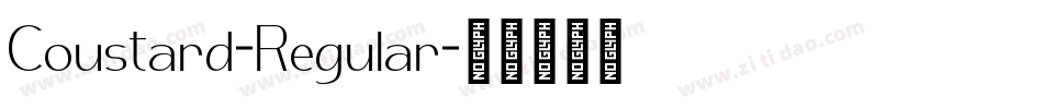 Coustard-Regular字体转换 Coustard-Regular字体转换