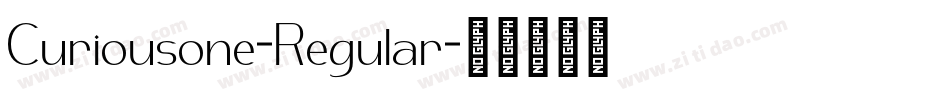Curiousone-Regular字体转换