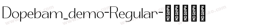 Dopebam_demo-Regular字体转换