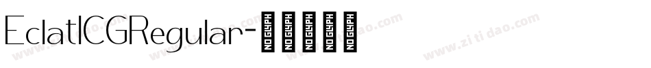 EclatICGRegular字体转换
