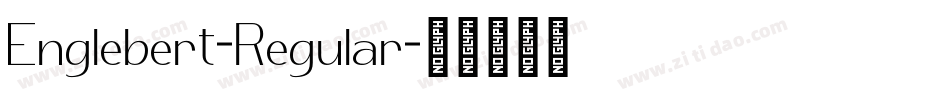 Englebert-Regular字体转换
