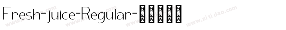 Fresh-juice-Regular字体转换