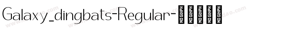 Galaxy_dingbats-Regular字体转换