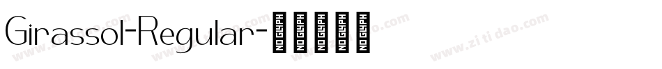 Girassol-Regular字体转换