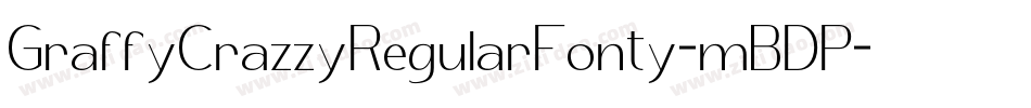 GraffyCrazzyRegularFonty-mBDP字体转换