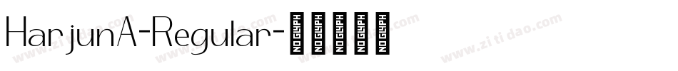 HarjunA-Regular字体转换