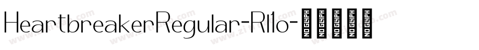 HeartbreakerRegular-Rl1o字体转换
