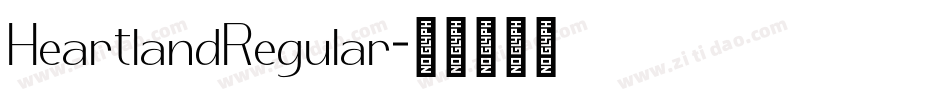 HeartlandRegular字体转换