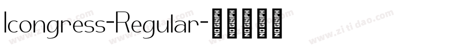 Icongress-Regular字体转换