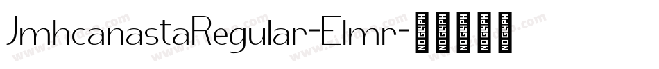 JmhcanastaRegular-Elmr字体转换