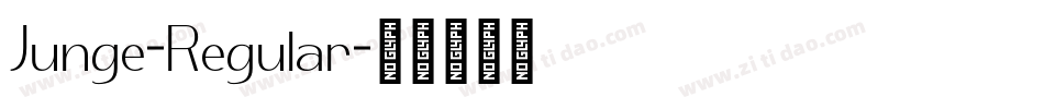 Junge-Regular字体转换