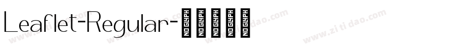 Leaflet-Regular字体转换 Leaflet-Regular字体转换