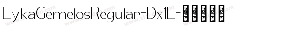 LykaGemelosRegular-Dx1E字体转换