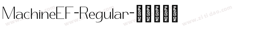 MachineEF-Regular字体转换