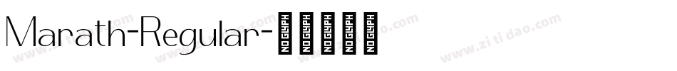 Marath-Regular字体转换