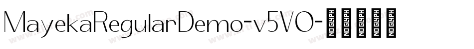MayekaRegularDemo-v5VO字体转换