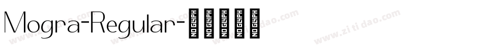Mogra-Regular字体转换
