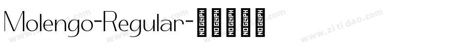 Molengo-Regular字体转换