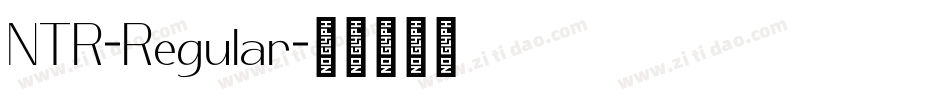 NTR-Regular字体转换