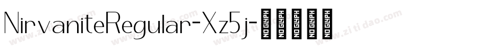 NirvaniteRegular-Xz5j字体转换