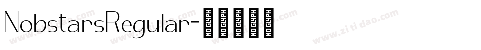 NobstarsRegular字体转换