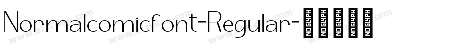 Normalcomicfont-Regular字体转换