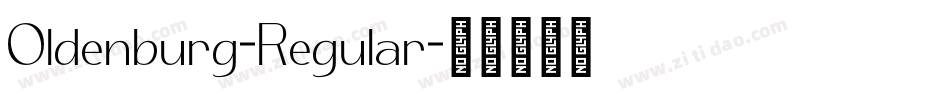 Oldenburg-Regular字体转换
