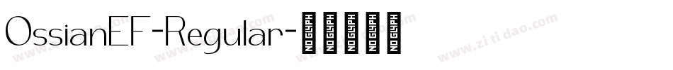 OssianEF-Regular字体转换