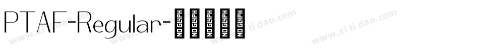PTAF-Regular字体转换