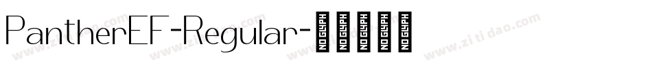 PantherEF-Regular字体转换