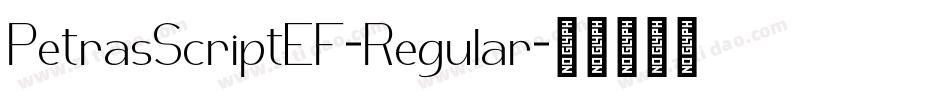 PetrasScriptEF-Regular字体转换
